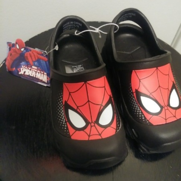 crocs spiderman